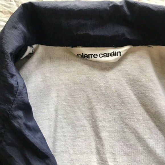 Pierre Cardin Men L Navy, white, yellow, & purple running, jogging, windbreaker - Picture 3 of 5